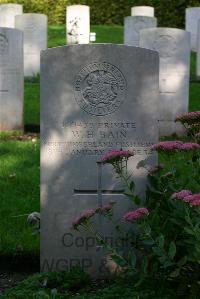Authuile Military Cemetery - Bain, William Henry