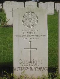 Authuile Military Cemetery - Curry, H