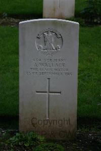 Authuile Military Cemetery - Wallace, A