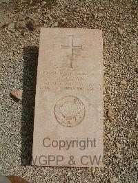 Malta (Capuccini) Naval Cemetery - Allan, John