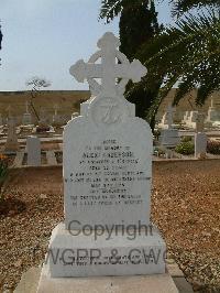 Malta (Capuccini) Naval Cemetery - Anderson, A