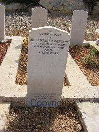 Malta (Capuccini) Naval Cemetery - Bettany, J W