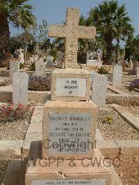 Malta (Capuccini) Naval Cemetery - Brindley, Thomas