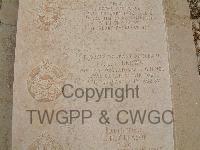 Malta (Capuccini) Naval Cemetery - Brown, Peter Edwyn Elkford