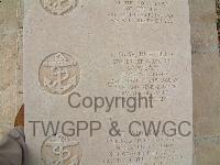 Malta (Capuccini) Naval Cemetery - Burfield, Eric George William