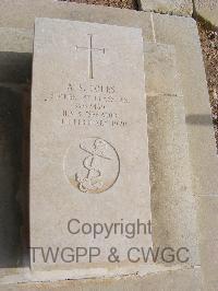 Malta (Capuccini) Naval Cemetery - Coles, A S
