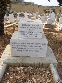 Malta (Capuccini) Naval Cemetery - Cook, E