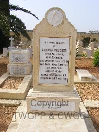 Malta (Capuccini) Naval Cemetery - Crocker, Samson