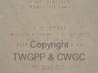 Malta (Capuccini) Naval Cemetery - Davis, Charles Henry