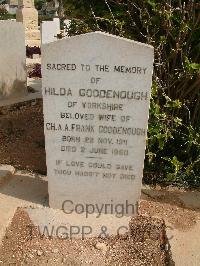 Malta (Capuccini) Naval Cemetery - Goodenough, Mrs