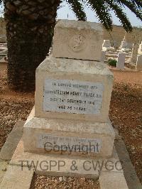 Malta (Capuccini) Naval Cemetery - Hardy, W H