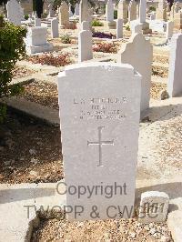 Malta (Capuccini) Naval Cemetery - Hitchcock, Ernest A.