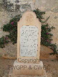 Malta (Capuccini) Naval Cemetery - Hughes, W