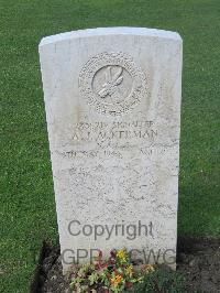 Coriano Ridge War Cemetery - Ackerman, A J