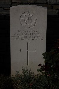 St. Souplet British Cemetery - MacKerness, A J