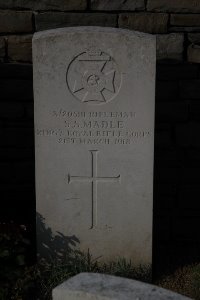 St. Souplet British Cemetery - Madle, S S