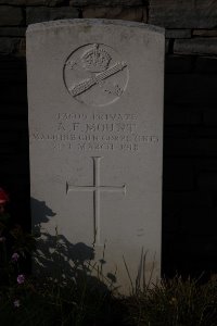 St. Souplet British Cemetery - Mount, A F