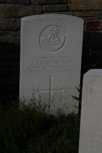 St. Souplet British Cemetery - Partington, John