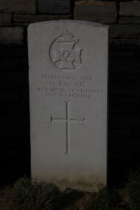 St. Souplet British Cemetery - Payne, H