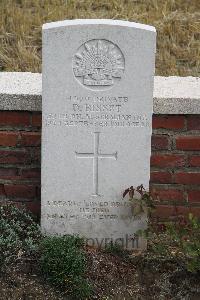Le Cateau Military Cemetery - Bisset, David