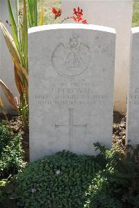 Le Cateau Military Cemetery - Percival, J