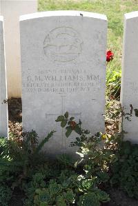 Le Cateau Military Cemetery - Williams, George M.