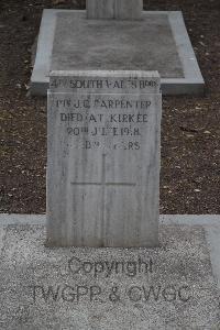 Kirkee New (Cantonment) Cemetery - Carpenter, John George