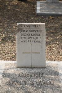 Kirkee New (Cantonment) Cemetery - Crossley, William