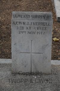 Kirkee New (Cantonment) Cemetery - Verrell, William John James