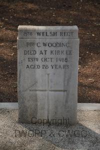 Kirkee New (Cantonment) Cemetery - Wooding, George