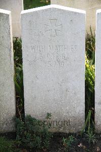 Bethune Town Cemetery - Matthies, Wilhelm