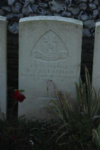 Bois-Carre Military Cemetery Haisnes - Callaghan, E