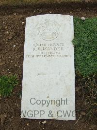 Mill Road Cemetery - Mander, Reginald Frank
