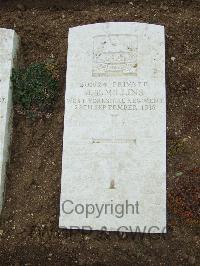 Mill Road Cemetery - Millins, J T