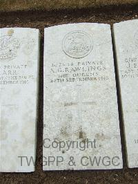 Mill Road Cemetery - Rawlings, A G