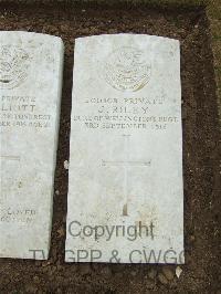 Mill Road Cemetery - Riley, J