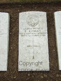 Mill Road Cemetery - Rumley, E