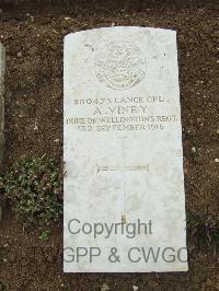 Mill Road Cemetery - Viney, A