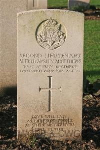 St. Sever Cemetery Rouen - Matthews, Alfred Apsley