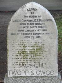 Grangegorman Military Cemetery - Blackwell, G T