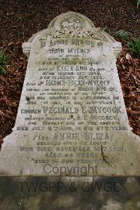 Manchester Southern Cemetery - Mycock, R C