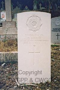 Hong Kong Cemetery - Adcock, M
