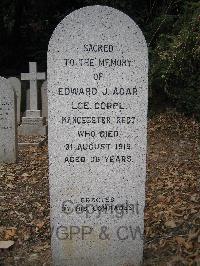 Hong Kong Cemetery - Agar, E J