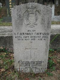 Hong Kong Cemetery - Cavendish, Alfred Frederick Bernard
