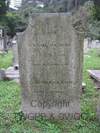 Hong Kong Cemetery - Ince, John M R