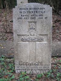 Hong Kong Cemetery - Partridge, William Denis