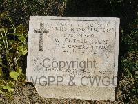 Twelve Tree Copse Cemetery - Cuthbertson, William