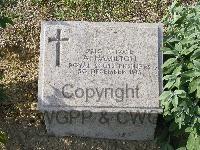 Twelve Tree Copse Cemetery - Hamilton, A