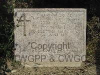 Twelve Tree Copse Cemetery - Marks, F