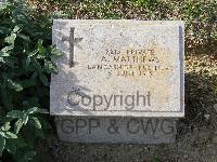 Twelve Tree Copse Cemetery - Matthews, A